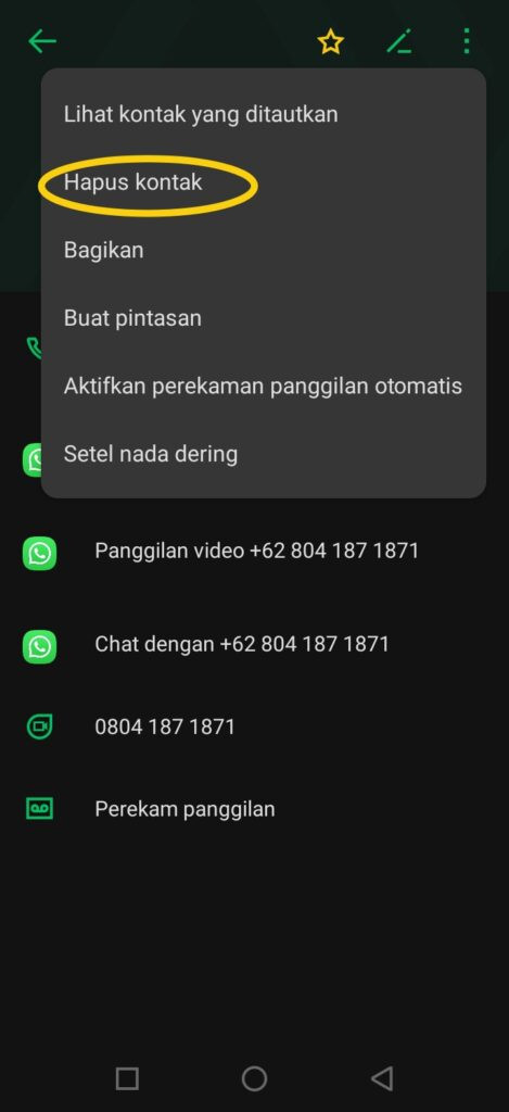 cara menghapus kontak wa agar tidak bisa melihat status