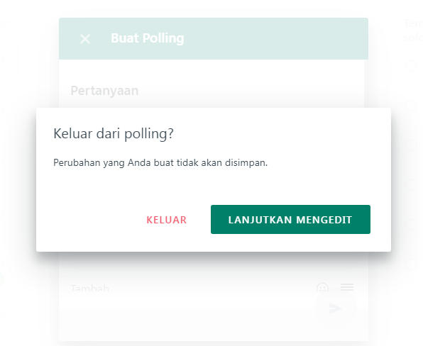 cara membuat polling di whatsapp grup