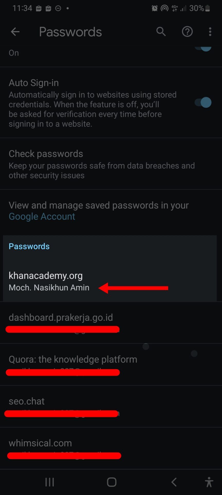 Cara Melihat Password yang Tersimpan di Google Chrome Lewat hp android