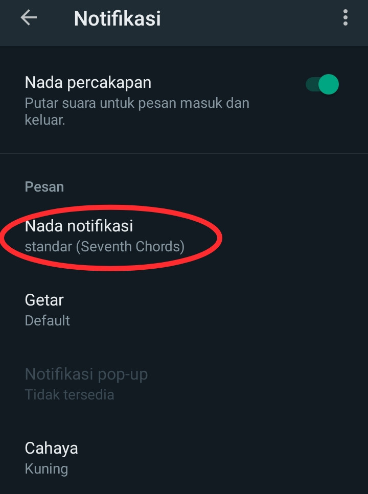 Cara ganti ringtone whatsapp jadi suara google