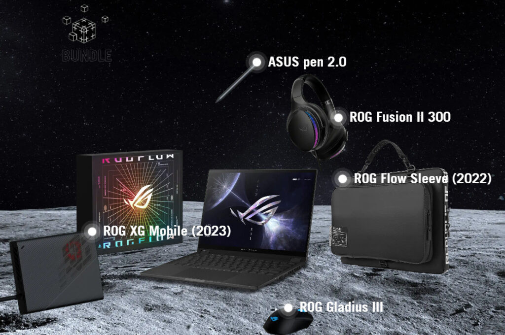 asus rog flow x13 2023 - bundling