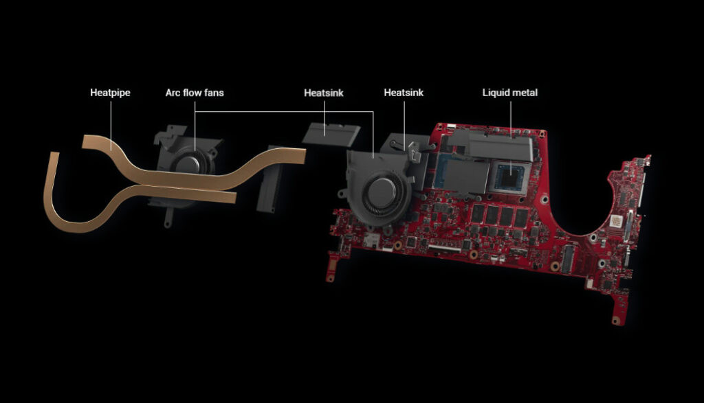 asus rog flow x13 2023 cooling