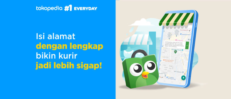 Cara mencetak label alamat paket pada tokopedia