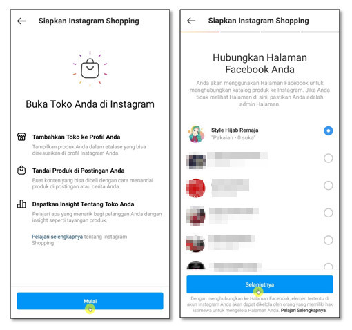 Cara aktifkan fitur jualan di instagram