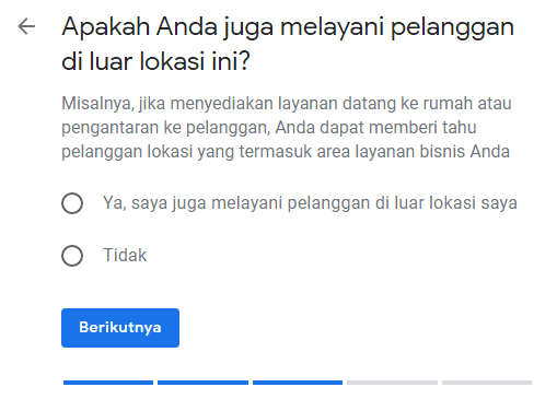 Pelayanan di luar lokasi bisnis