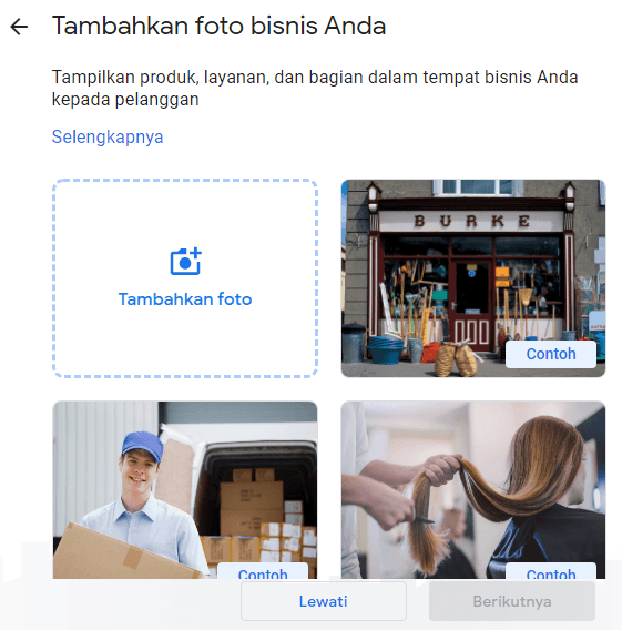 Tambahkan foto bisnis