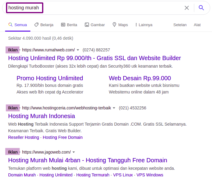 Kata kunci search intent untuk sem