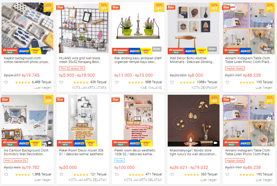 Shopee haul day room decor