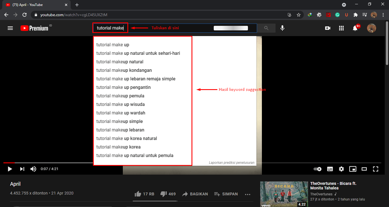Cara meningkatkan penjualan lewat youtube dengan riset keyword suggestion