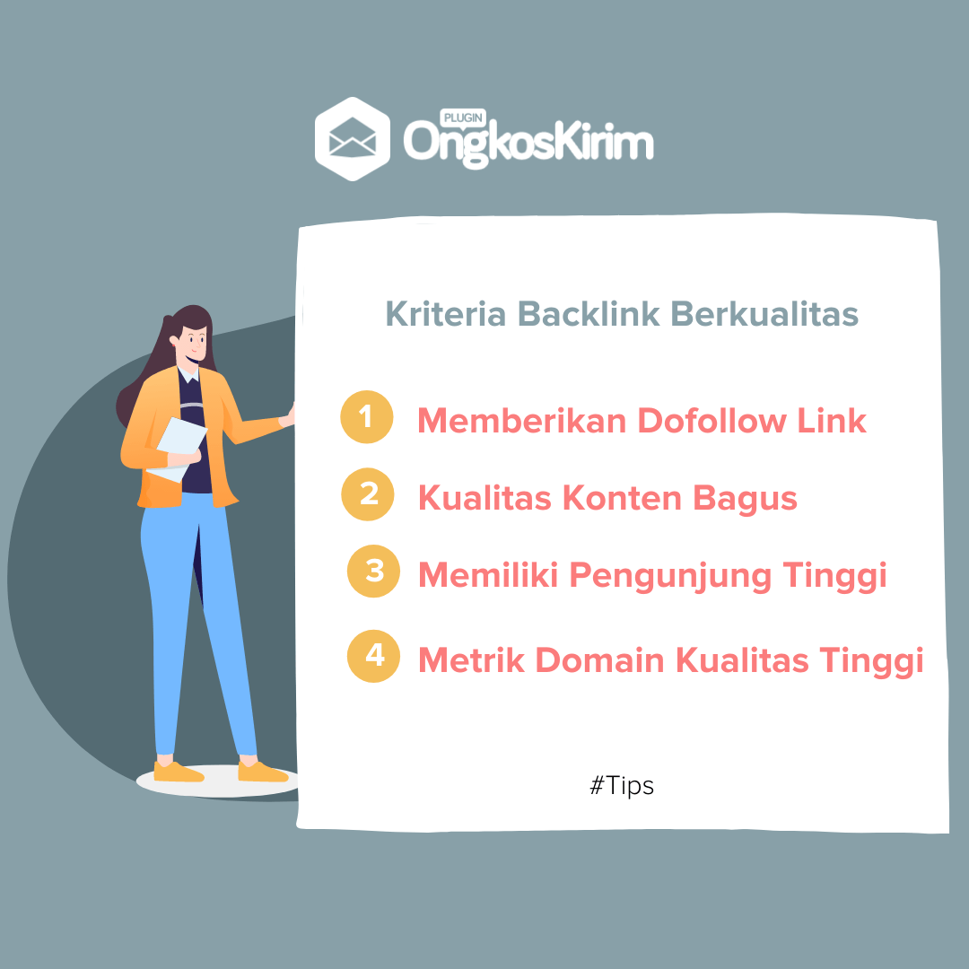 Infografis - kriteria backlink berkualitas