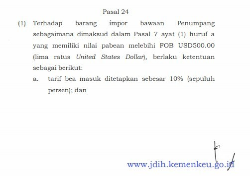 Apa itu jastip, peraturan pajak jastip