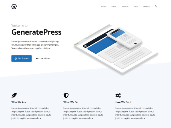 Tema wordpress terbaik dan seo friendly, tampilan tema wordpress premium generatepress