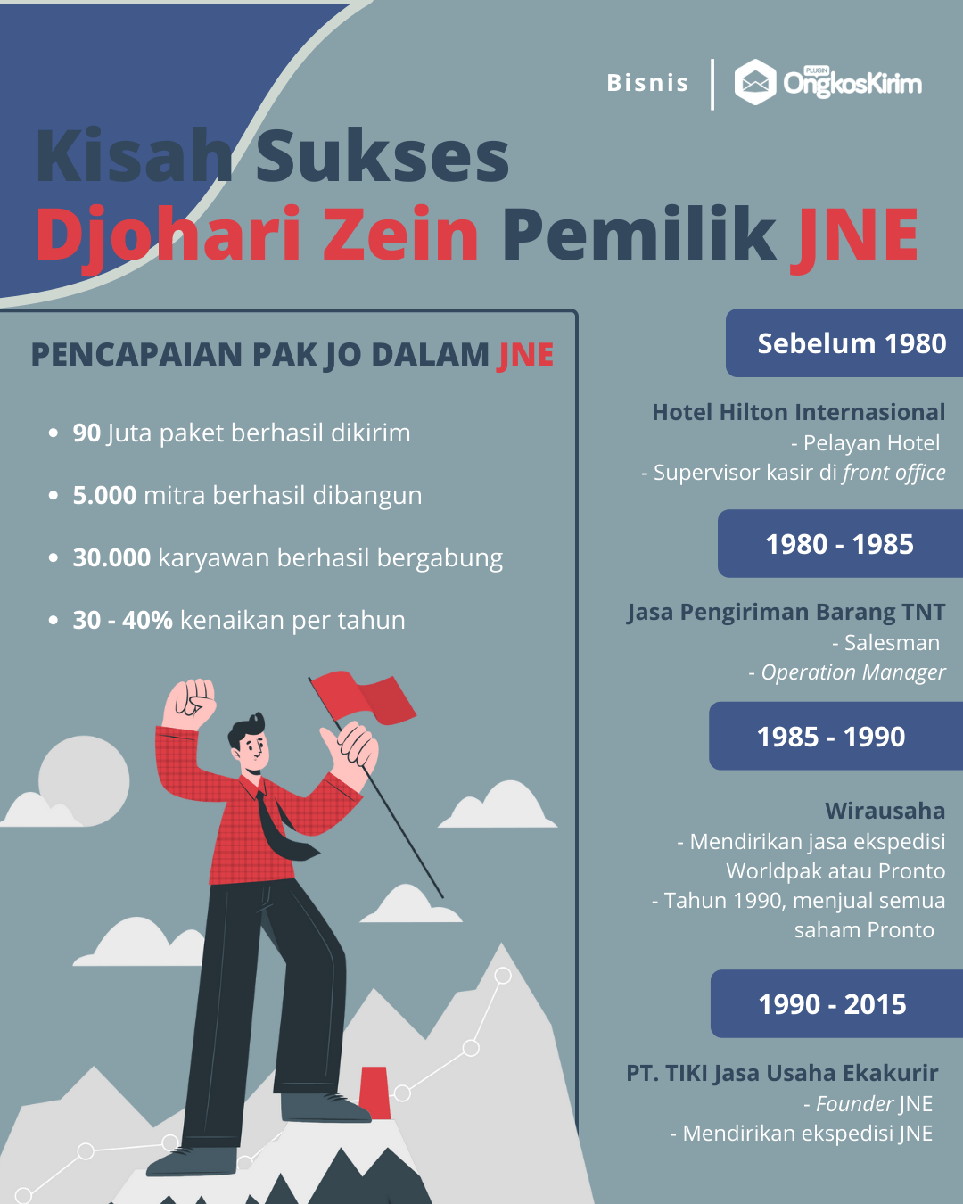 Infografis pemilik jne