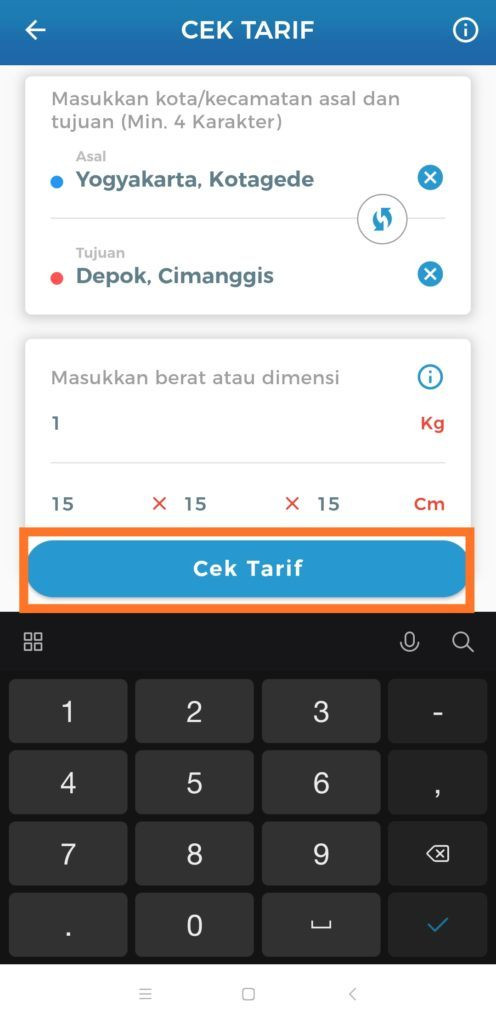 ✔ cara cek ongkir indopaket indomaret [mudah, cepat & akurat] 3