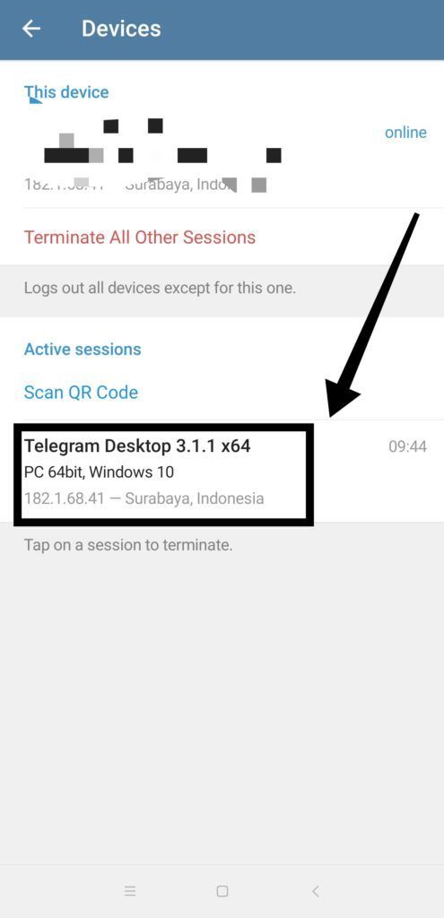 Cara login dan logout web telegram di hp & desktop [tutorial] 17