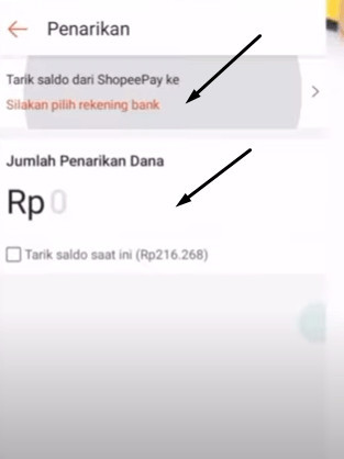 Cara cepat tarik saldo shopeepay ke rekening bank 3