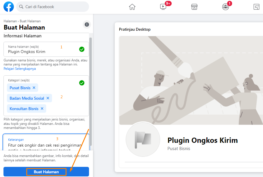 Cara membuat fanspage facebook via desktop