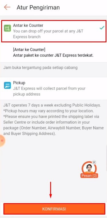 Cara dropship shopee ke shopee, atur pengiriman dan konfirasmi