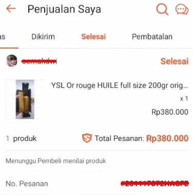 Cara dropship shopee ke shopee, pesanan selesai