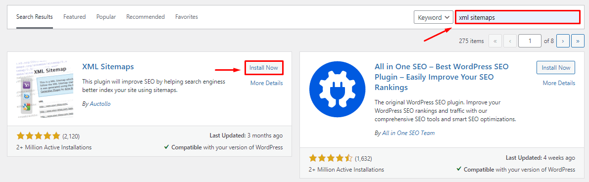 Plugin sitemap terbaik, langkah 2 instalasi plugin google xml sitemap