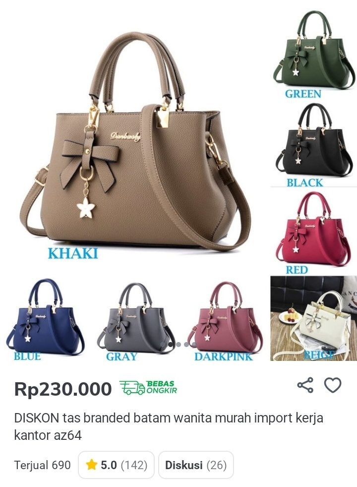 Tas wanita produk terlaris