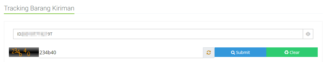 Tracking bea cukai keycode