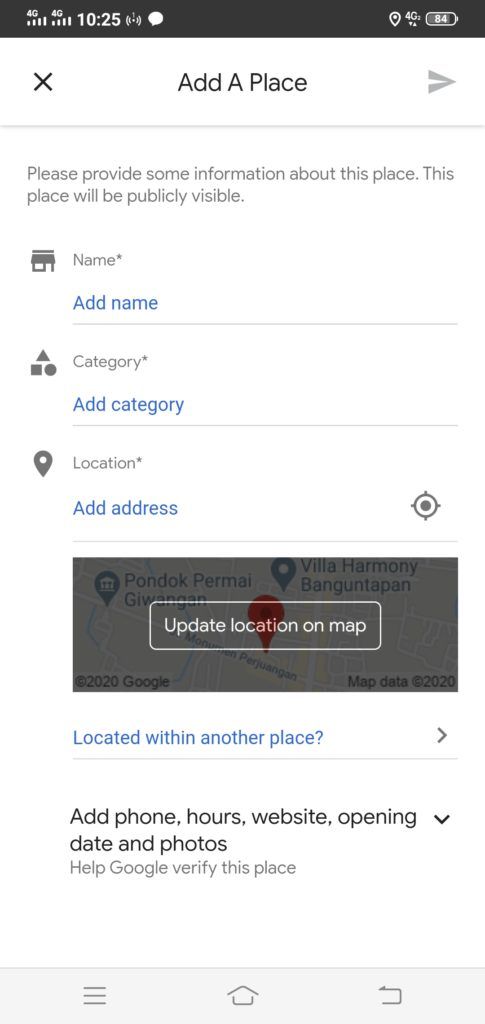Cara menambah lokasi usaha baru di google maps dengan mudah 5