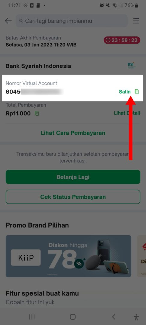 Cara top up tokopedia