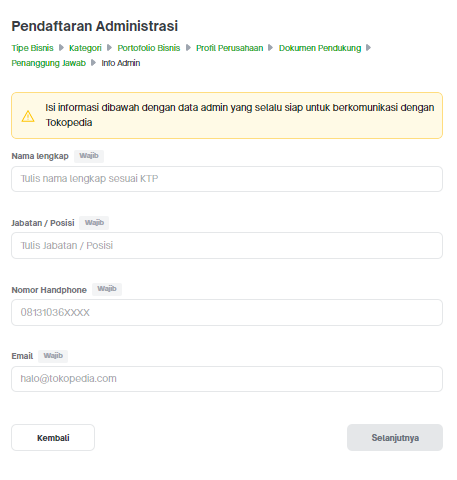 Cara menjadi official store tokopedia