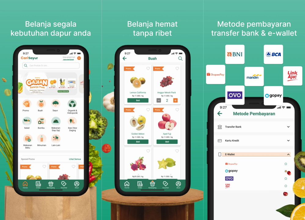 10 aplikasi belanja sayur online, murah dan praktis 3