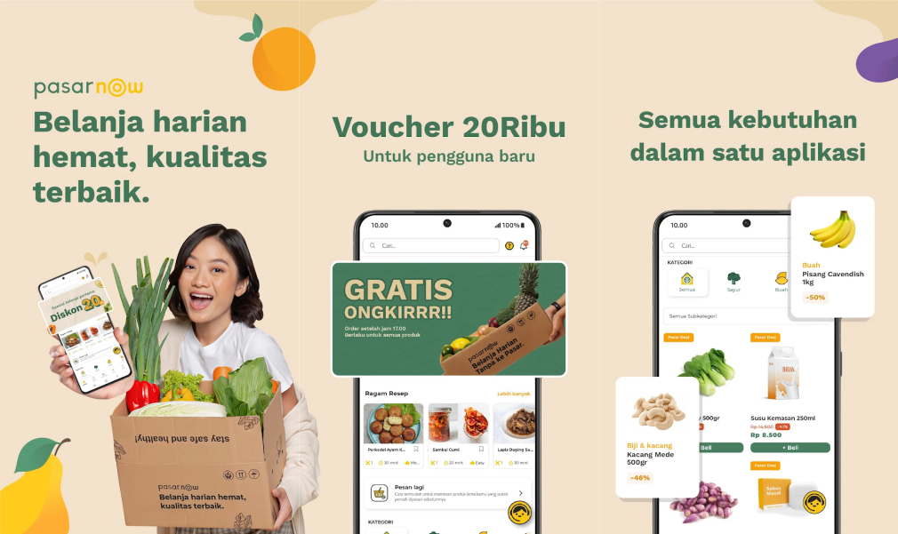 10 aplikasi belanja sayur online, murah dan praktis 7