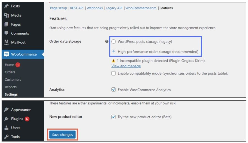 Cara cek jenis database woocommerce hpos dan legacy