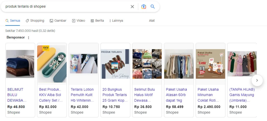 Cara melihat produk terlaris di shopee, cocok untuk riset pasar 5