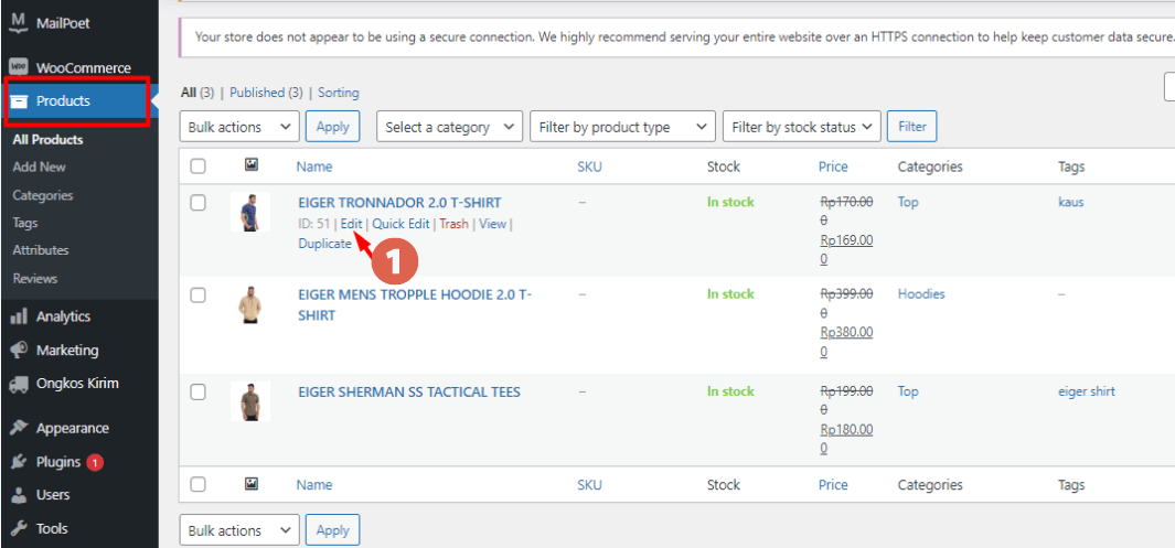 WooCommerce Variations and Variable Products