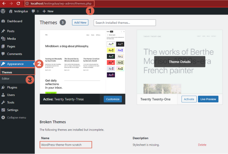 how to create wordpress theme