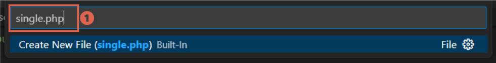 how to make single.php file in text editor