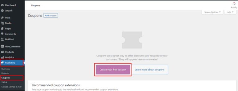 Create Discount Coupon with WooCommerce