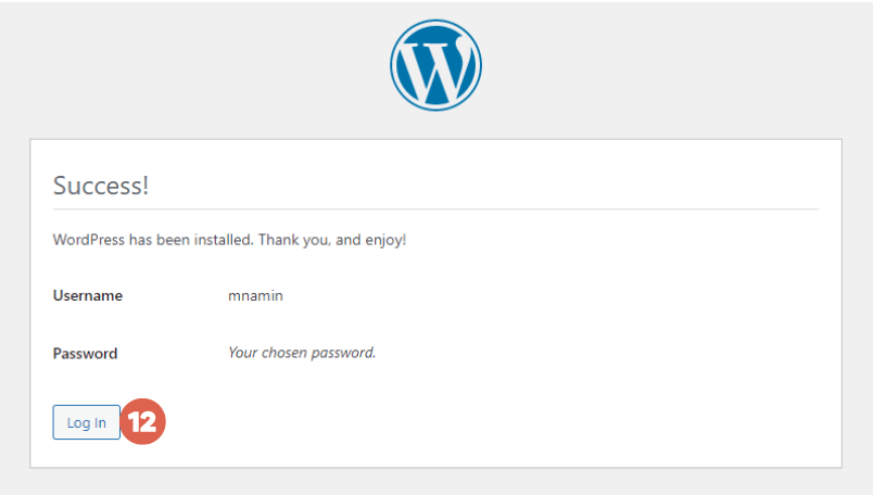 Cara Install WordPress pada XAMPP Localhost - wordpress has been installed