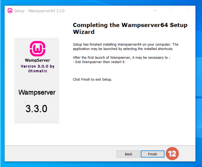 Cara install wampserver - completing setup wizard