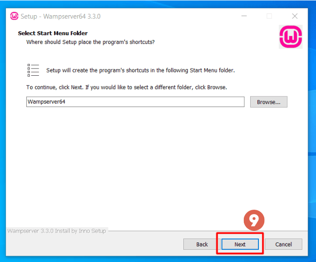 Cara install wampserver - select start menu