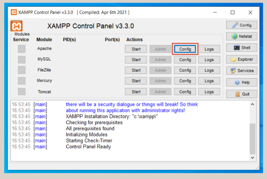 XAMPP Error: Apache Shutdown Unexpectedly