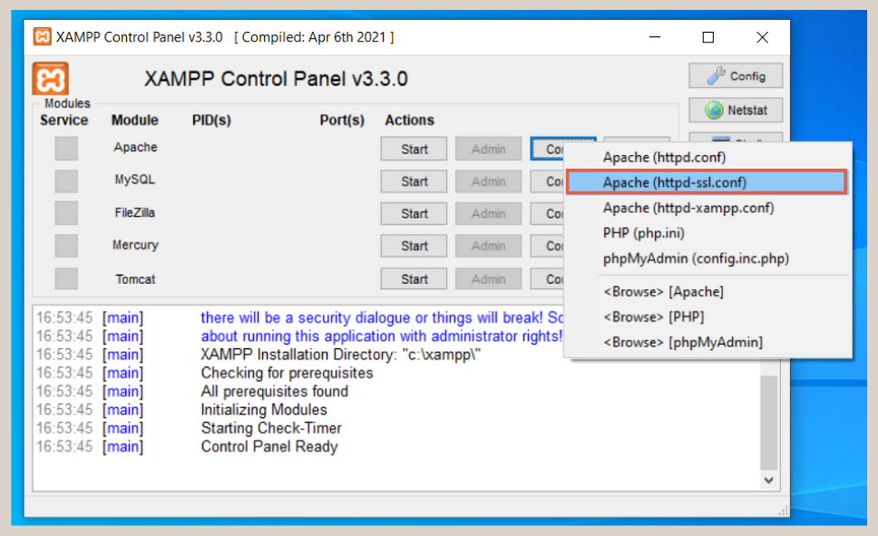 XAMPP Error: Apache Shutdown Unexpectedly