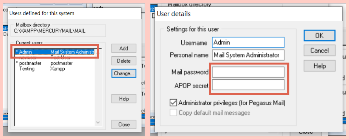 alasan tidak menggunakan xampp untuk server production yang pertama: karena mail server admin mudah diakses