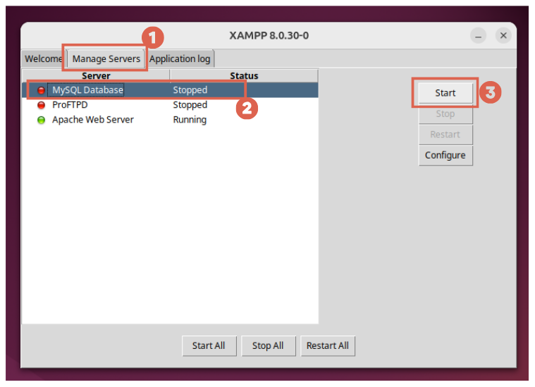 Cara mengubah Password MySQL XAMPP di linux