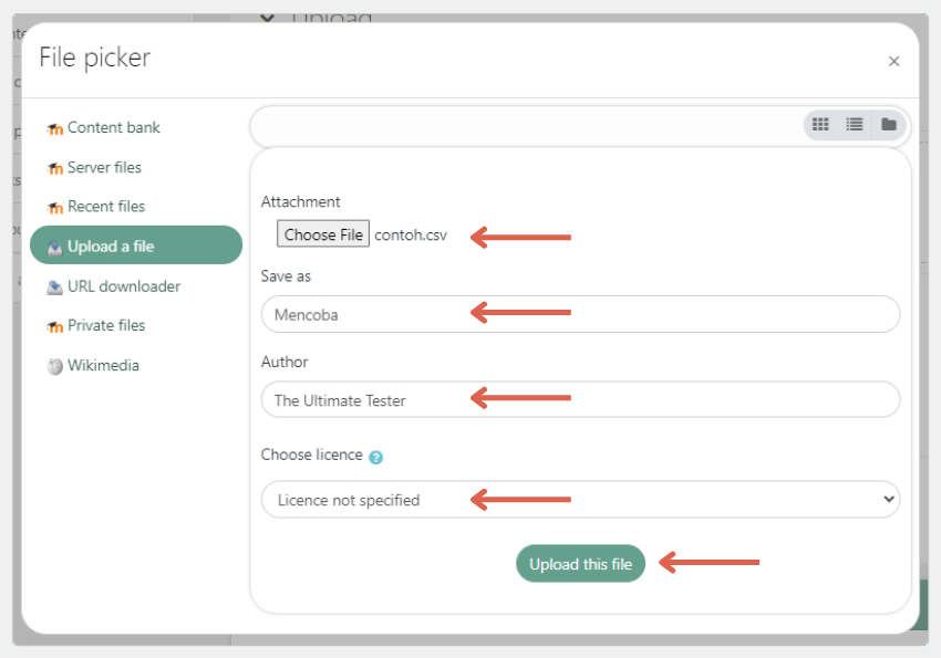 cara menambahkan user di moodle