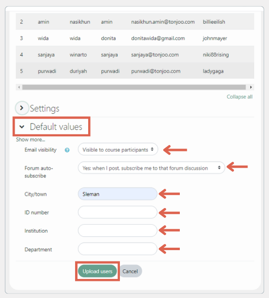 cara menambahkan user di moodle