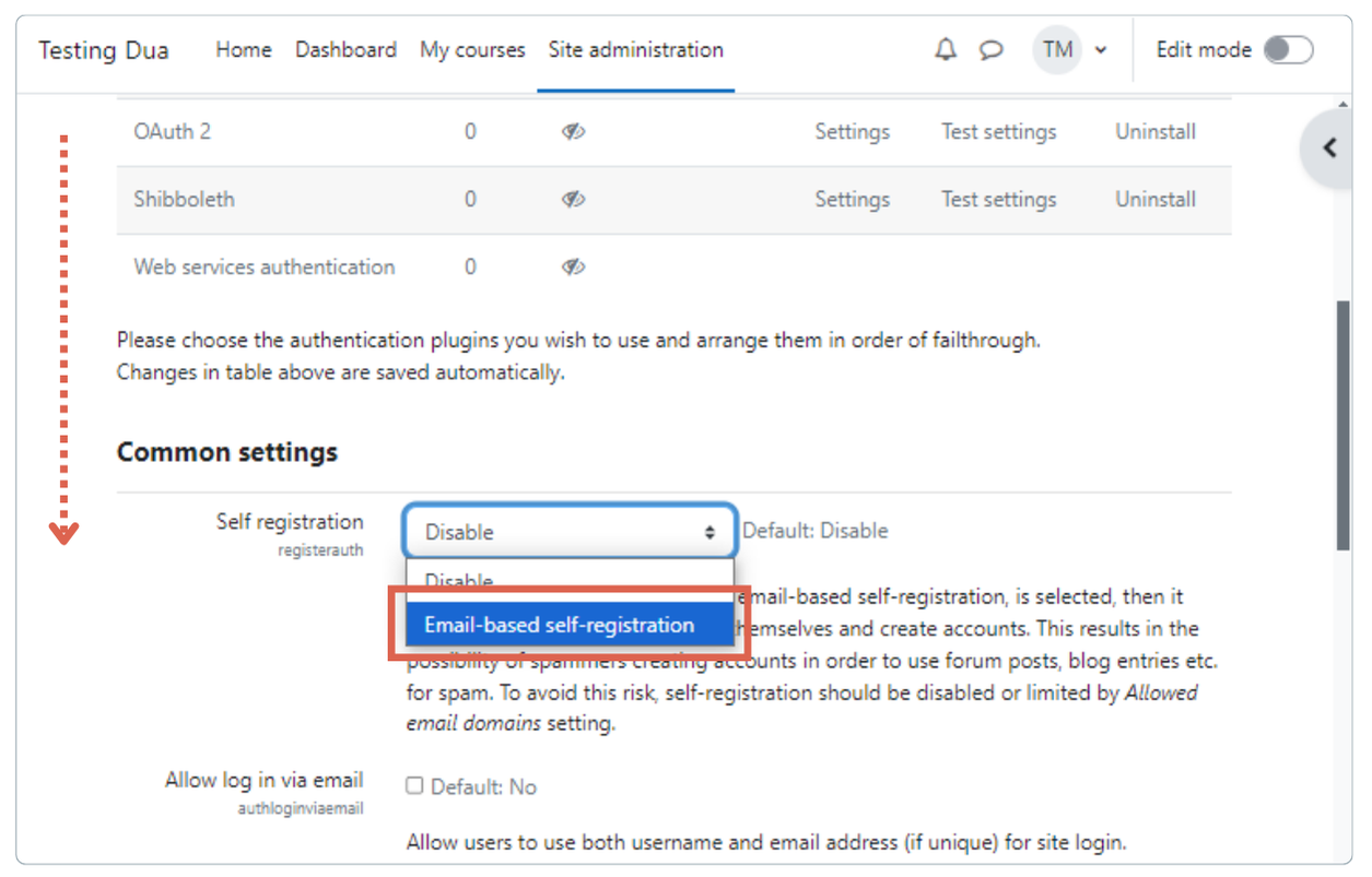 Membuat Fitur Sign Up di Moodle untuk Registrasi Peserta