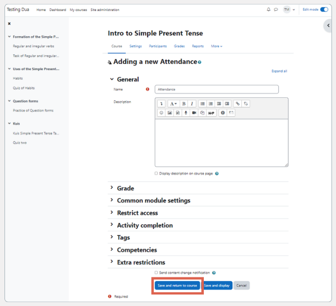 cara menambahkan presensi di moodle dengan plugin