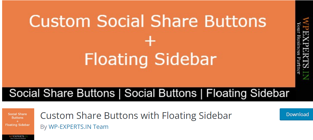 custom share buttons with floating sidebar - How to Add Social Media Buttons to WordPress