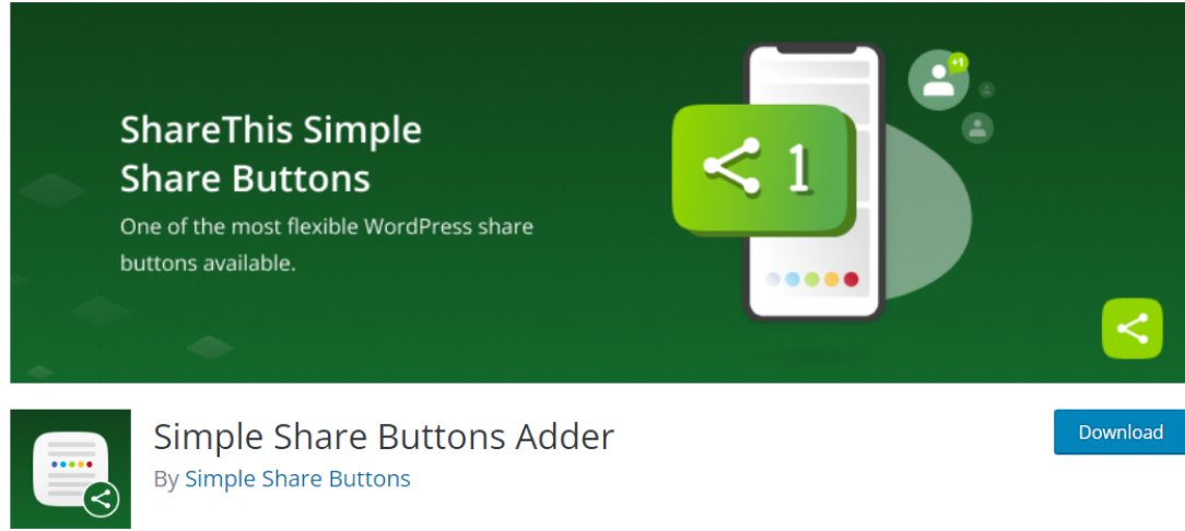 how to add social media button - simple share button adder